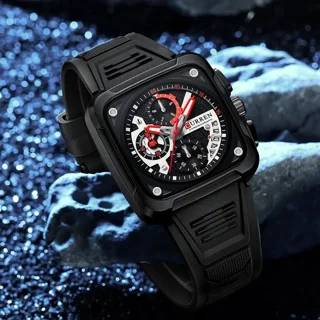 ساعت مچی عقربه ای سه موتوره مردانه کارن مدل 8461 black